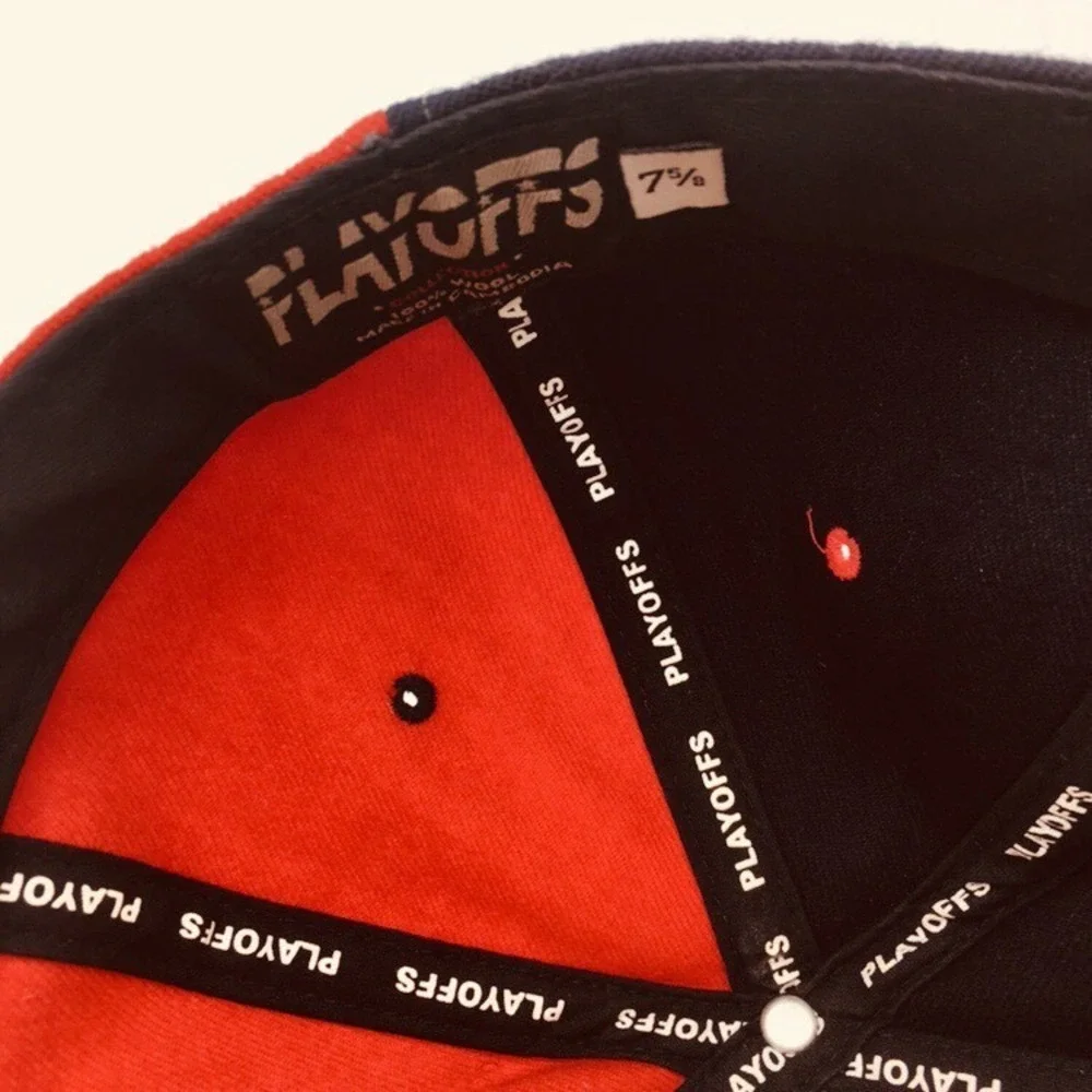 Houston Rockets Patriotic Wool Hat Playoffs Collection Basketball Size 7 5/8